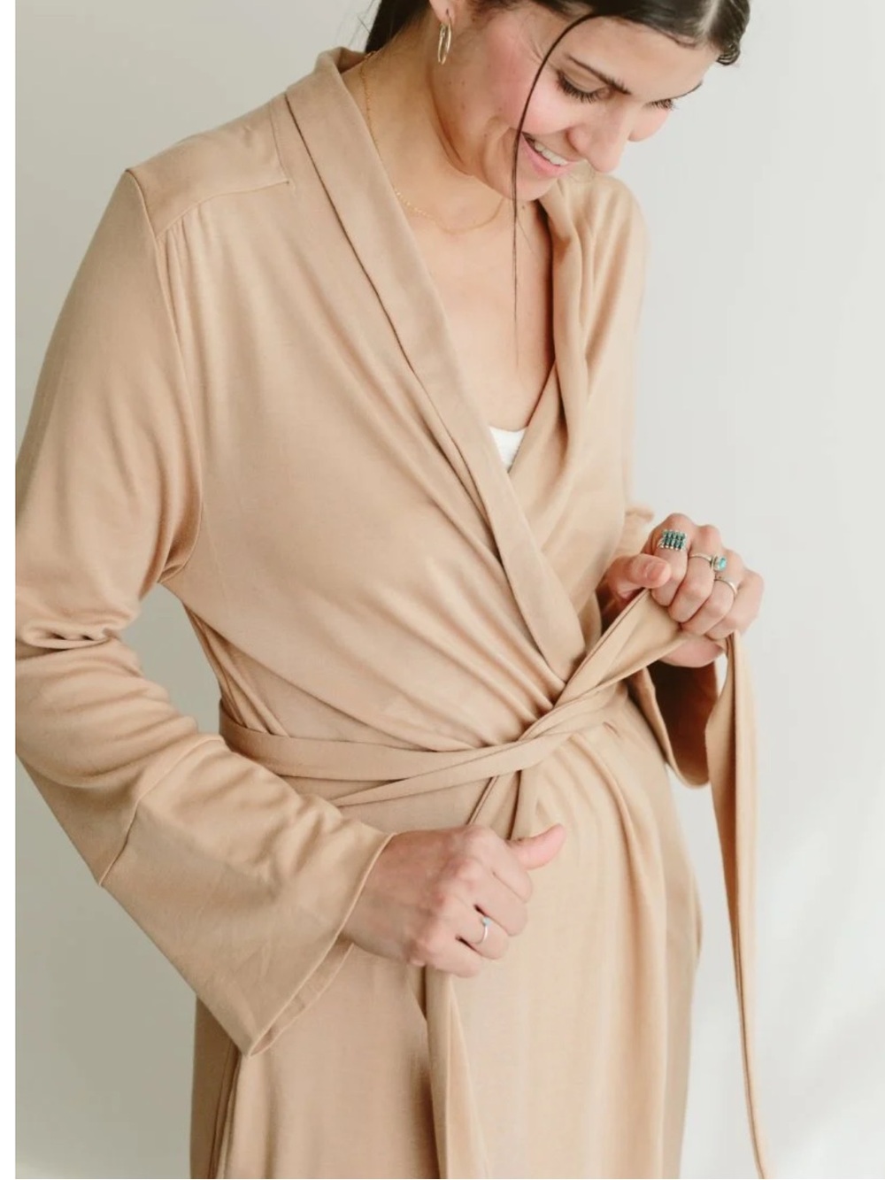 Goumi Women’s Robe Sandstone Size XS/S